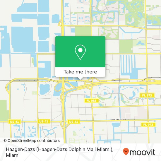 Mapa de Haagen-Dazs (Haagen-Dazs Dolphin Mall Miami)