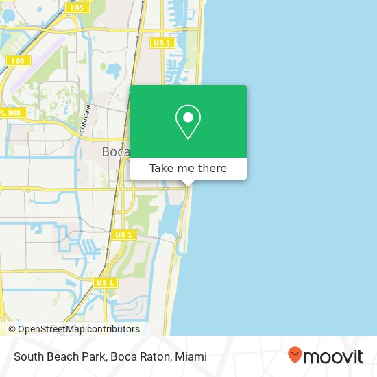 South Beach Park, Boca Raton map