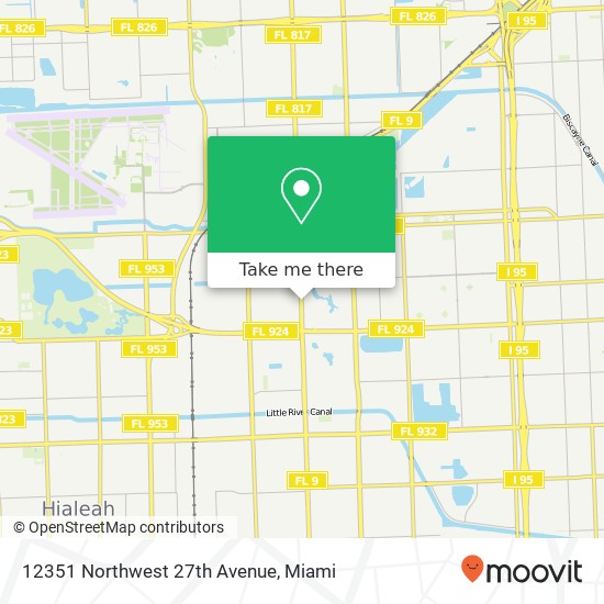 Mapa de 12351 Northwest 27th Avenue