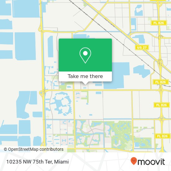 10235 NW 75th Ter map