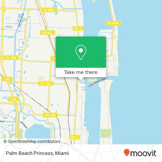 Palm Beach Princess map