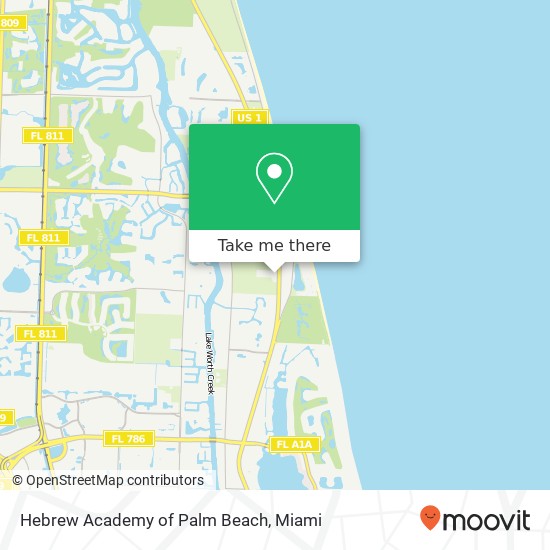 Hebrew Academy of Palm Beach map