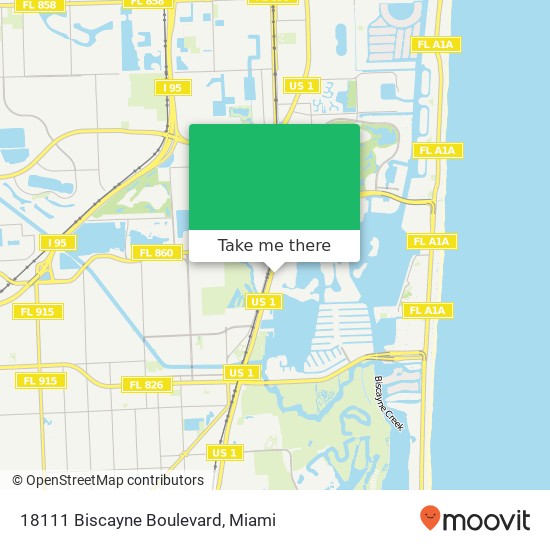 Mapa de 18111 Biscayne Boulevard