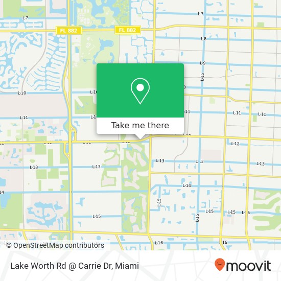 Lake Worth Rd @ Carrie Dr map