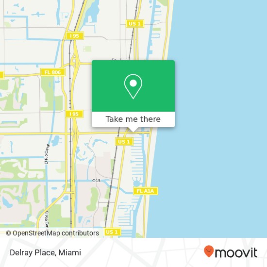 Delray Place map