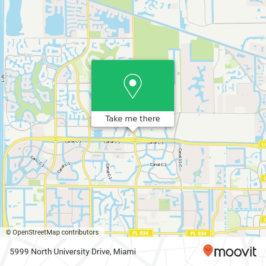 Mapa de 5999 North University Drive