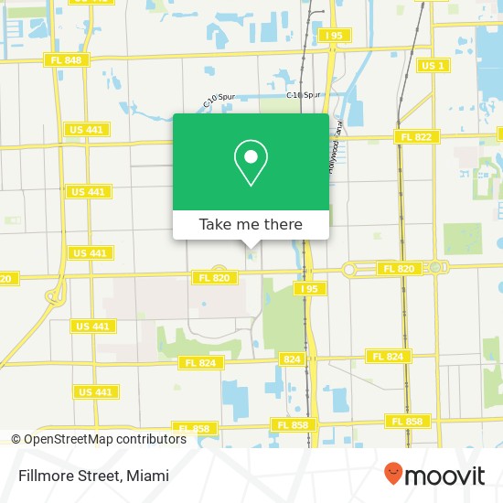 Fillmore Street map