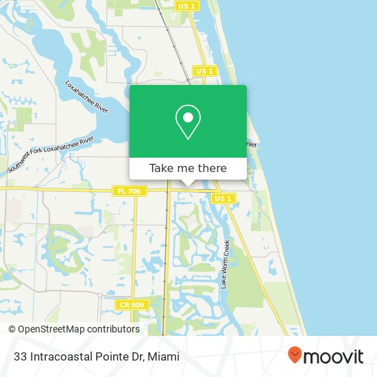 33 Intracoastal Pointe Dr map