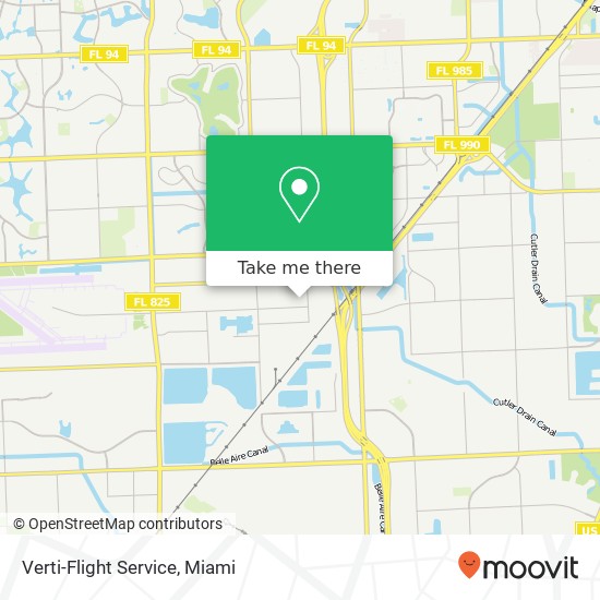 Verti-Flight Service map