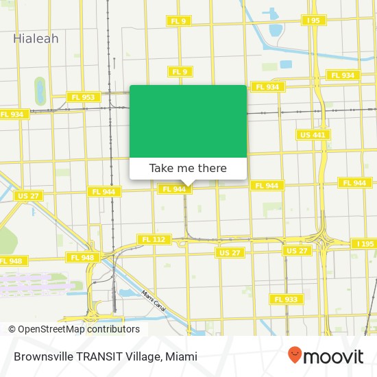 Mapa de Brownsville TRANSIT Village