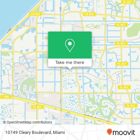 Mapa de 10749 Cleary Boulevard