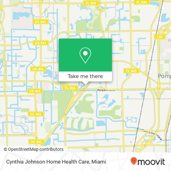 Cynthia Johnson Home Health Care map