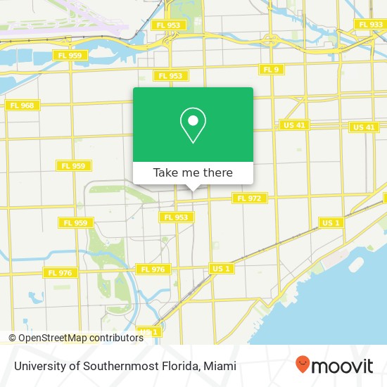 Mapa de University of Southernmost Florida