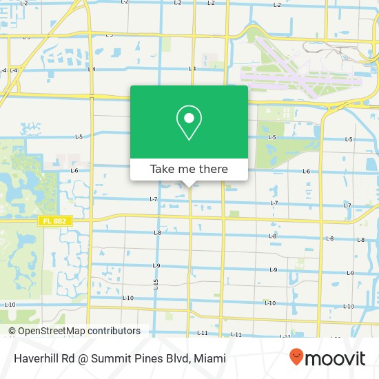 Haverhill Rd @ Summit Pines Blvd map