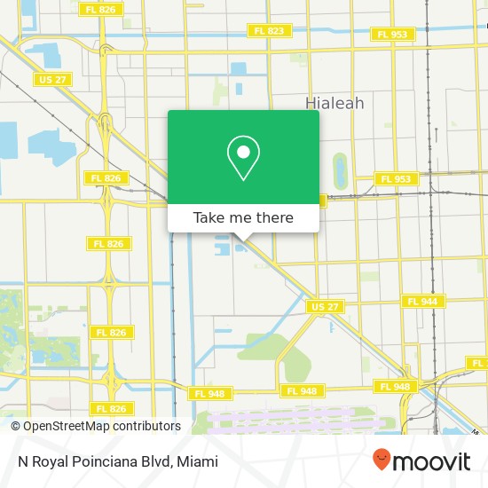 N Royal Poinciana Blvd map