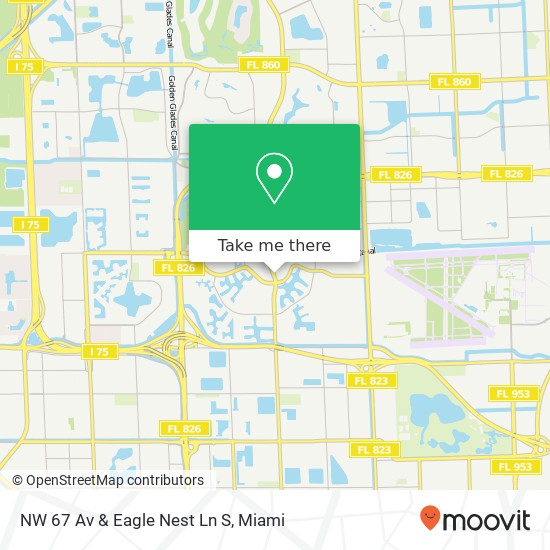 Mapa de NW 67 Av & Eagle Nest Ln S