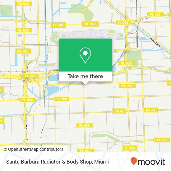 Santa Barbara Radiator & Body Shop map