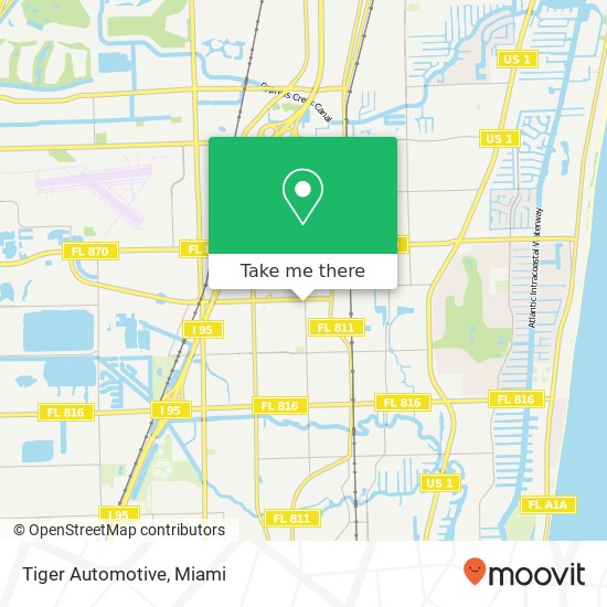 Tiger Automotive map