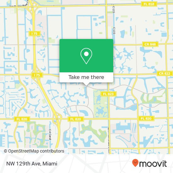 NW 129th Ave map