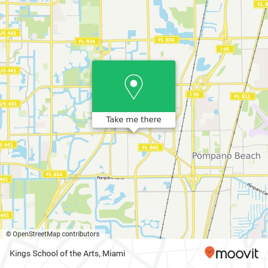 Mapa de Kings School of the Arts