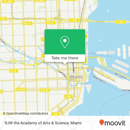 RJW the Academy of Arts & Science map