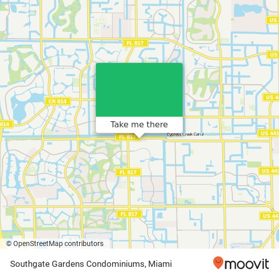 Southgate Gardens Condominiums map