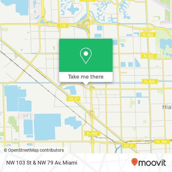 Mapa de NW 103 St & NW 79 Av