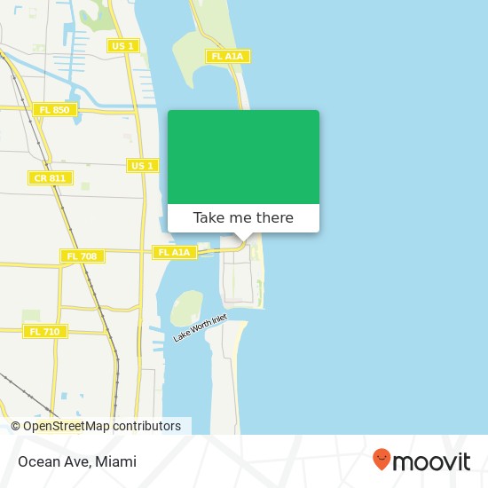 Mapa de Ocean Ave