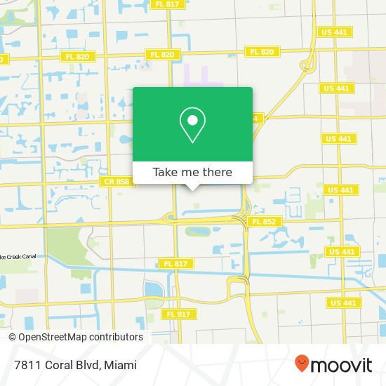 7811 Coral Blvd map