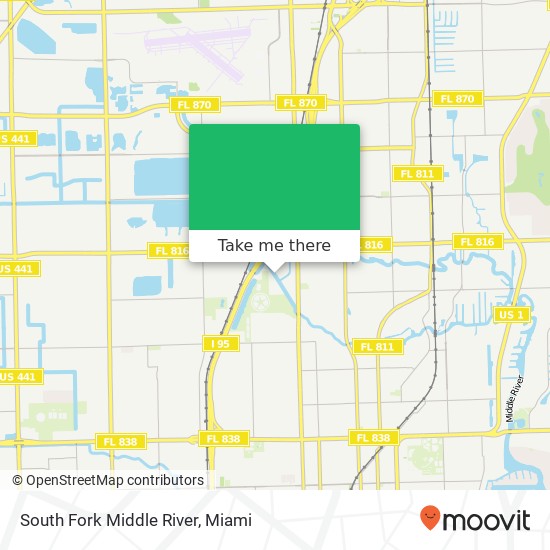 South Fork Middle River map