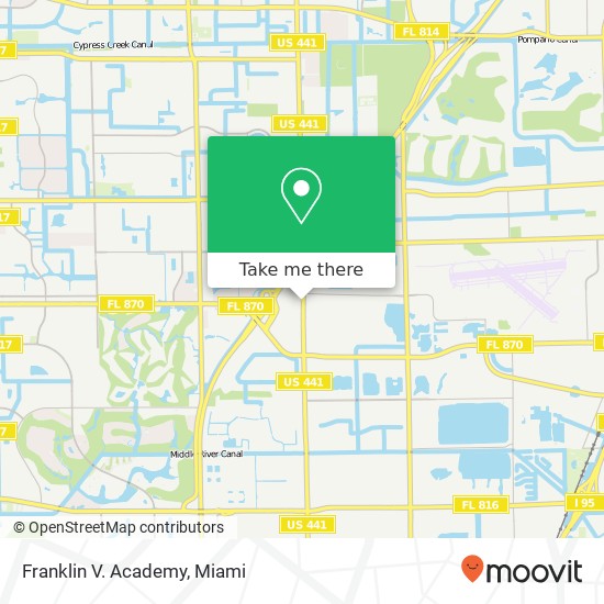 Mapa de Franklin V. Academy