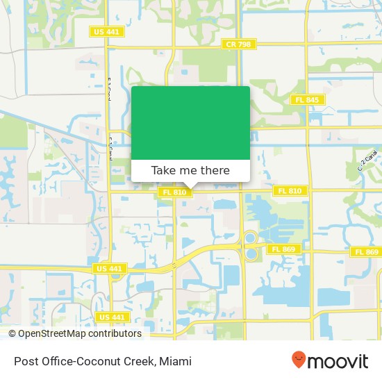 Post Office-Coconut Creek map