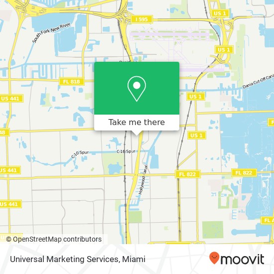 Universal Marketing Services map