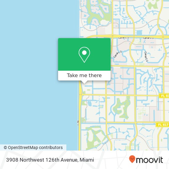 3908 Northwest 126th Avenue map