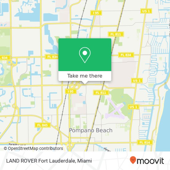 LAND ROVER Fort Lauderdale map