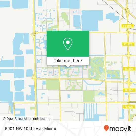 Mapa de 5001 NW 104th Ave