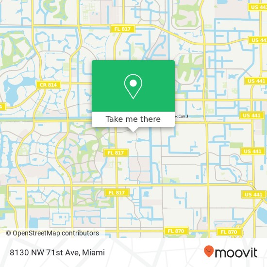 8130 NW 71st Ave map