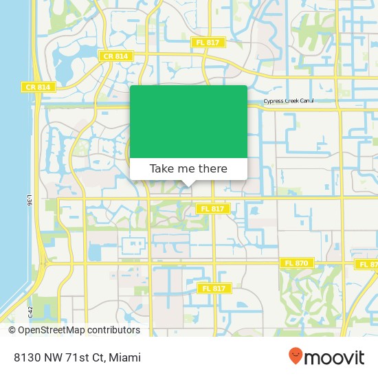 8130 NW 71st Ct map