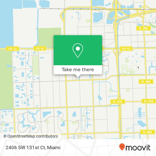 2406 SW 131st Ct map