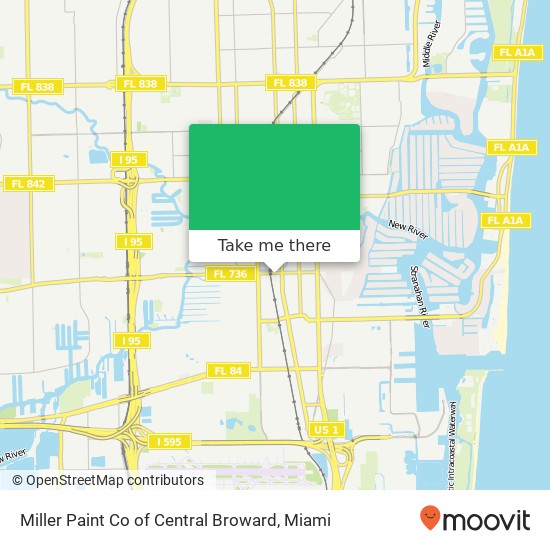 Mapa de Miller Paint Co of Central Broward