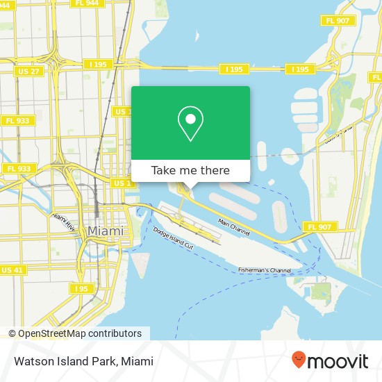 Watson Island Park map