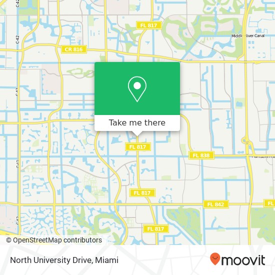 North University Drive map