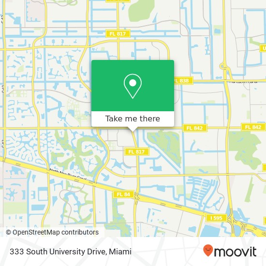 333 South University Drive map