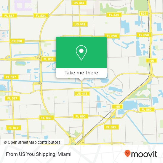 Mapa de From US You Shipping