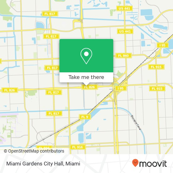 Mapa de Miami Gardens City Hall