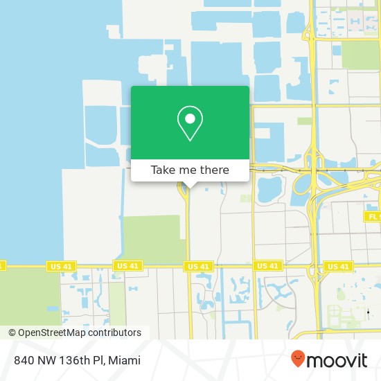 840 NW 136th Pl map