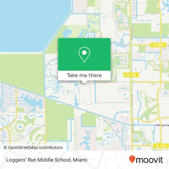 Mapa de Loggers' Run Middle School