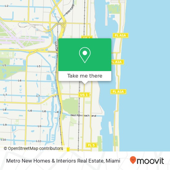 Mapa de Metro New Homes & Interiors Real Estate