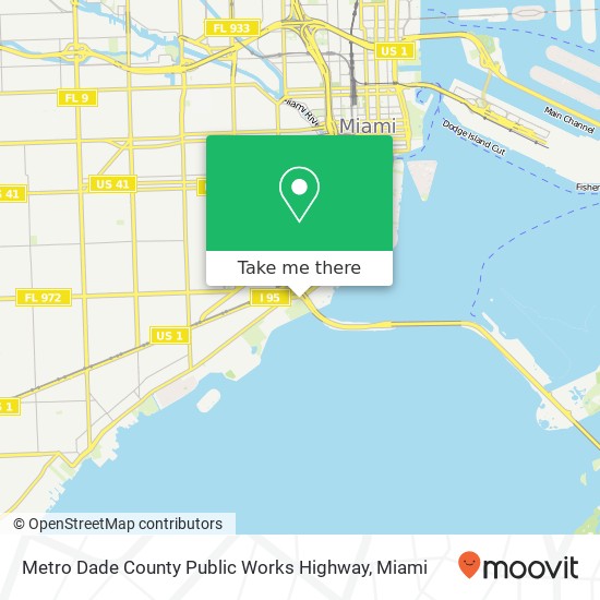 Metro Dade County Public Works Highway map