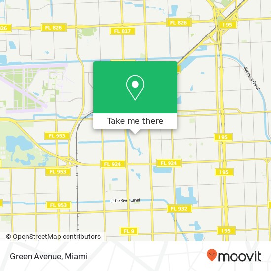 Green Avenue map